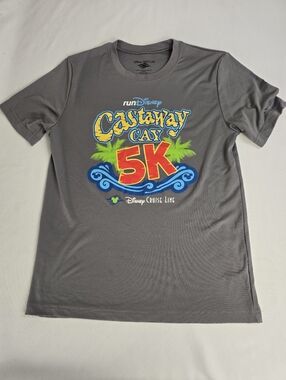 Disney Cruise Line Castaway Cay 5K Athletic Tshirt Rare Size Small